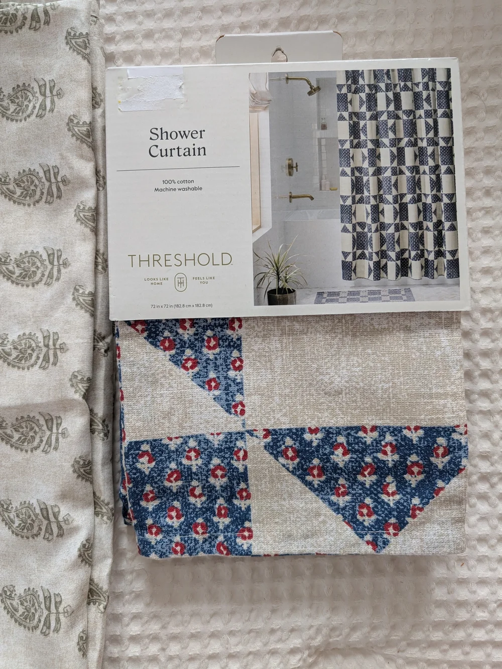 3 New Threshold Target Shower Curtains